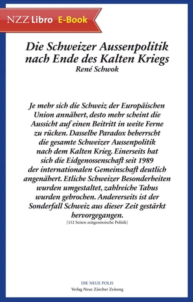  Die Schweizer Aussenpolitik nach Ende des Kalten Kriegs(Kobo/電子書)