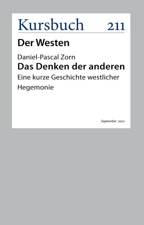 Das Denken der anderen(Kobo/電子書)