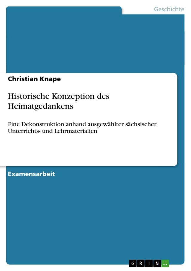  Historische Konzeption des Heimatgedankens(Kobo/電子書)