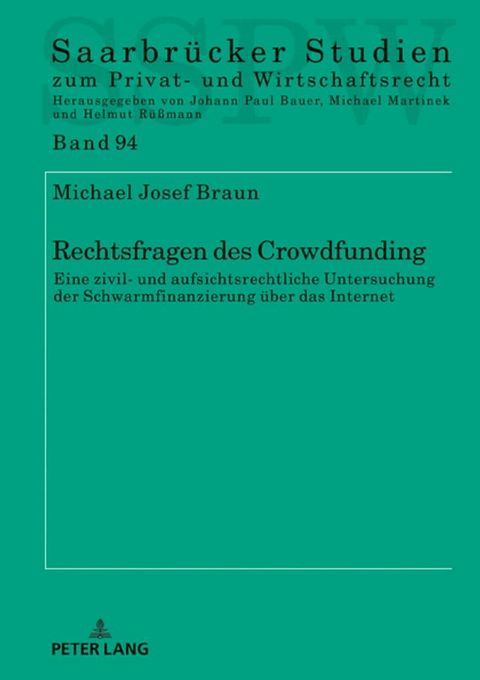 Rechtsfragen des Crowdfunding(Kobo/電子書)