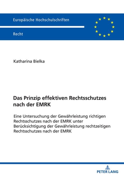 Das Prinzip effektiven Rechtsschutzes nach der EMRK(Kobo/電子書)