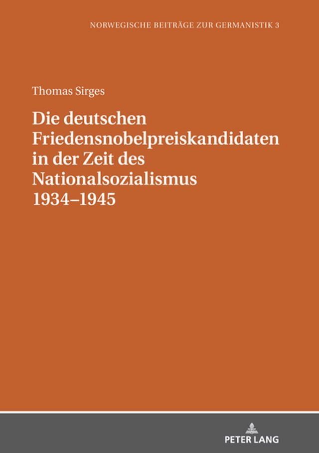  Die deutschen Friedensnobelpreiskandidaten in der Zeit des Nationalsozialismus 1934–1945(Kobo/電子書)