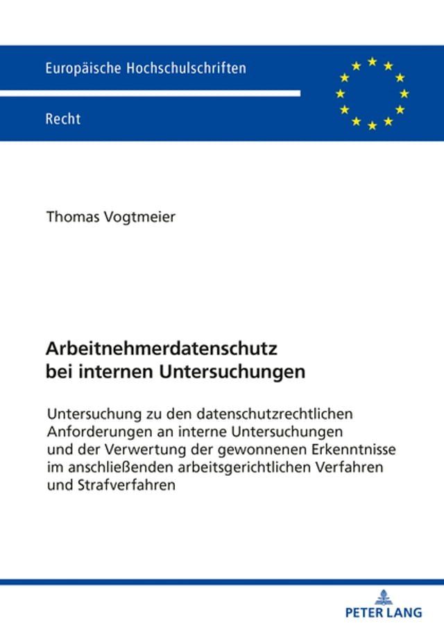  Arbeitnehmerdatenschutz bei internen Untersuchungen(Kobo/電子書)