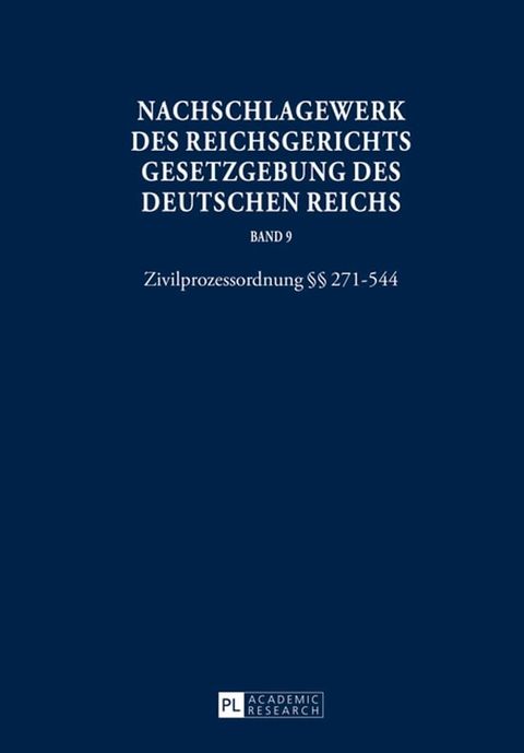 Nachschlagewerk des Reichsgerichts – Gesetzgebung des Deutschen Reichs(Kobo/電子書)