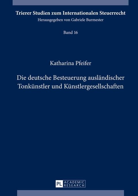 Die deutsche Besteuerung auslaendischer Tonkuenstler und Kuenstlergesellschaften(Kobo/電子書)