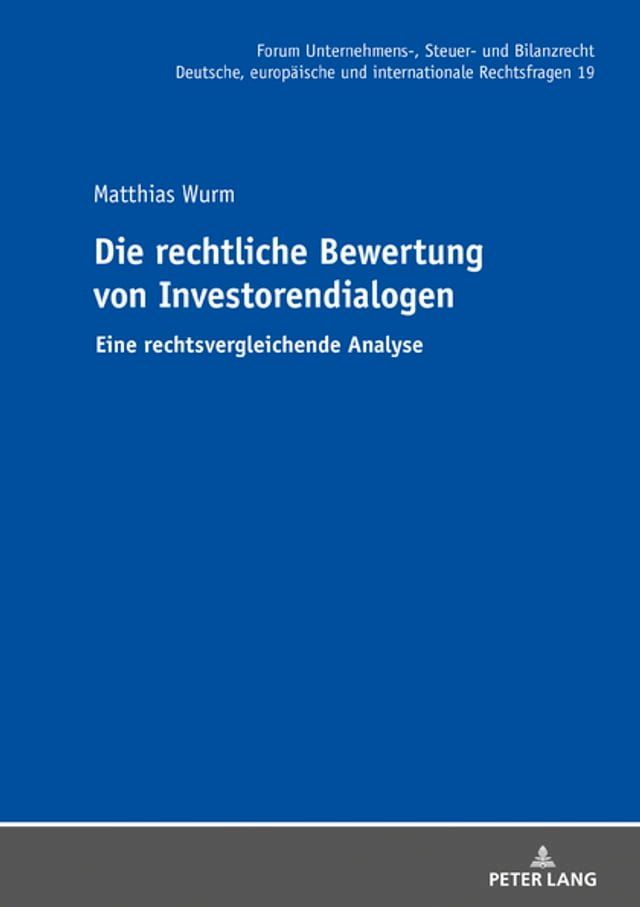  Die rechtliche Bewertung von Investorendialogen(Kobo/電子書)