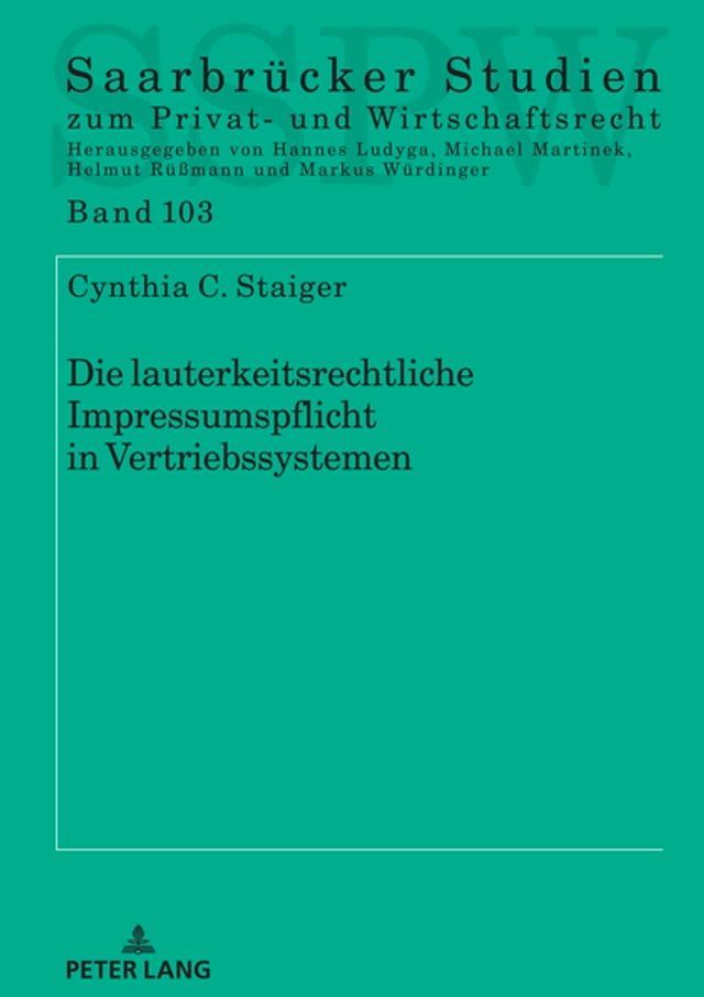  Die lauterkeitsrechtliche Impressumspflicht in Vertriebssystemen(Kobo/電子書)