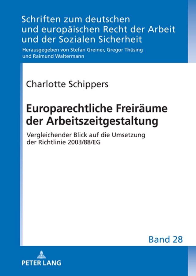  Europarechtliche Freiraeume der Arbeitszeitgestaltung(Kobo/電子書)