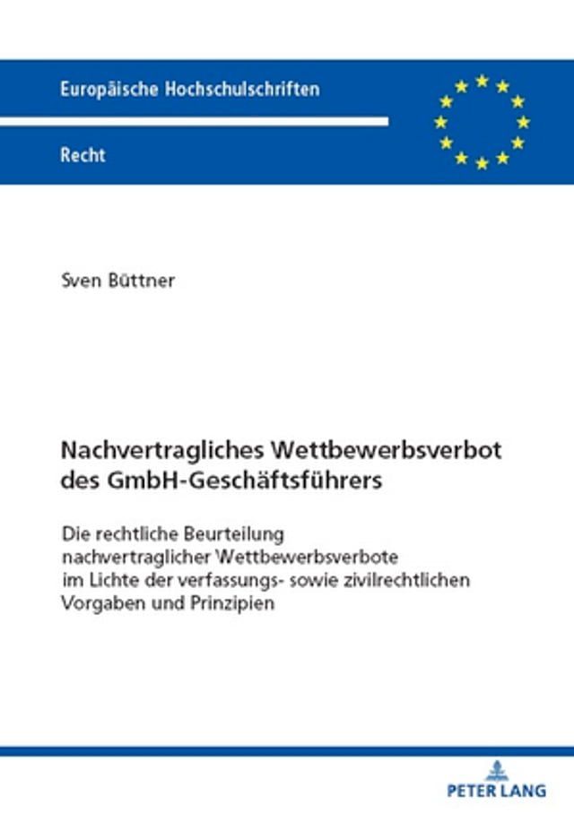  Nachvertragliches Wettbewerbsverbot des GmbH-Geschaeftsfuehrers(Kobo/電子書)