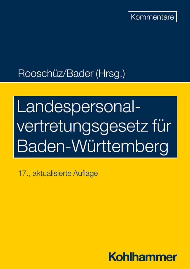  Landespersonalvertretungsgesetz f&uuml;r Baden-W&uuml;rttemberg(Kobo/電子書)