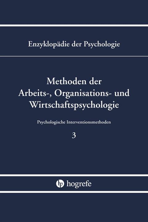 Methoden der Arbeits-, Organisations- und Wirtschaftspsychologie (B/III/3)(Kobo/電子書)