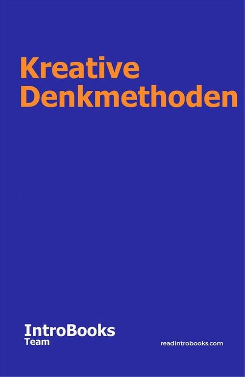 Kreative Denkmethoden(Kobo/電子書)