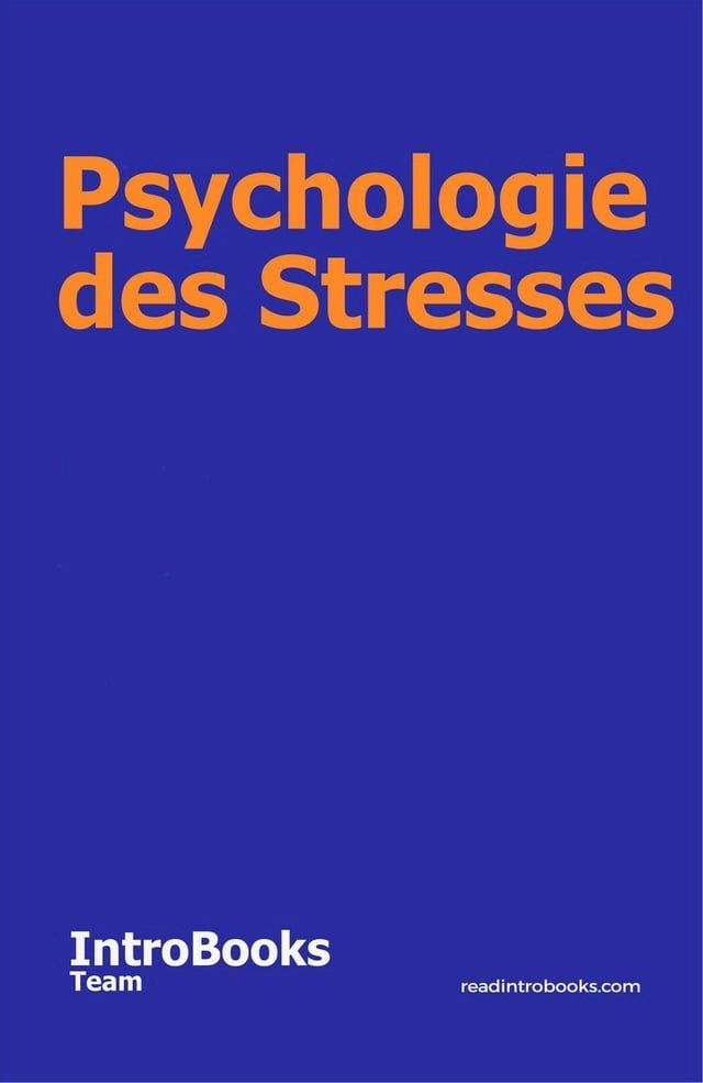  Psychologie des Stresses(Kobo/電子書)