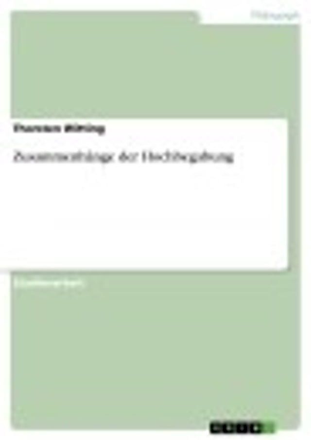  Zusammenhänge der Hochbegabung(Kobo/電子書)