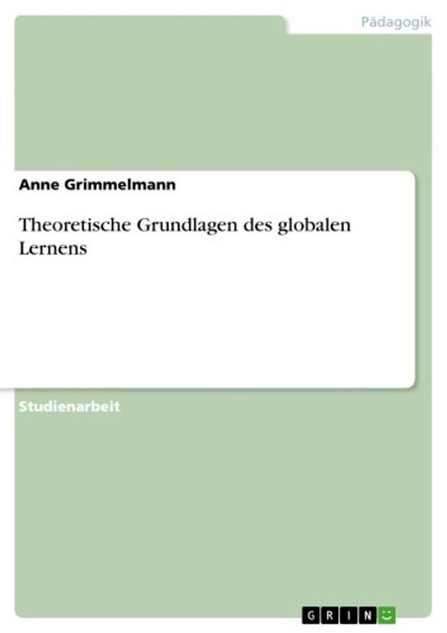  Theoretische Grundlagen des globalen Lernens(Kobo/電子書)