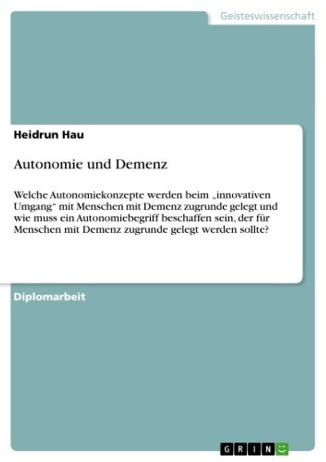  Autonomie und Demenz(Kobo/電子書)