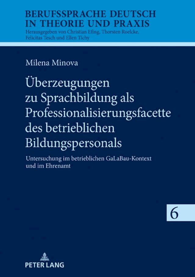  Ueberzeugungen zu Sprachbildung als Professionalisierungsfacette des betrieblichen Bildungspersonals(Kobo/電子書)