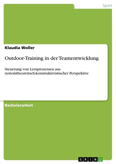 Outdoor-Training in der Teamentwicklung(Kobo/電子書)