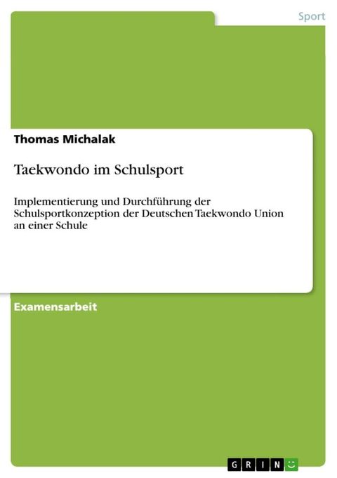 Taekwondo im Schulsport(Kobo/電子書)