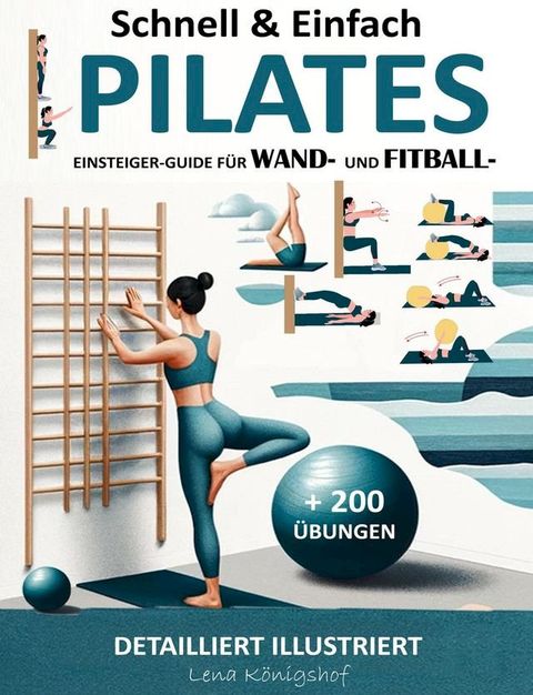 Schnell & Einfach Einsteiger-Guide Für Wand- Und Fitball- Pilates  Detailliert Illustriert + 200 &Uuml;bungen(Kobo/電子書)