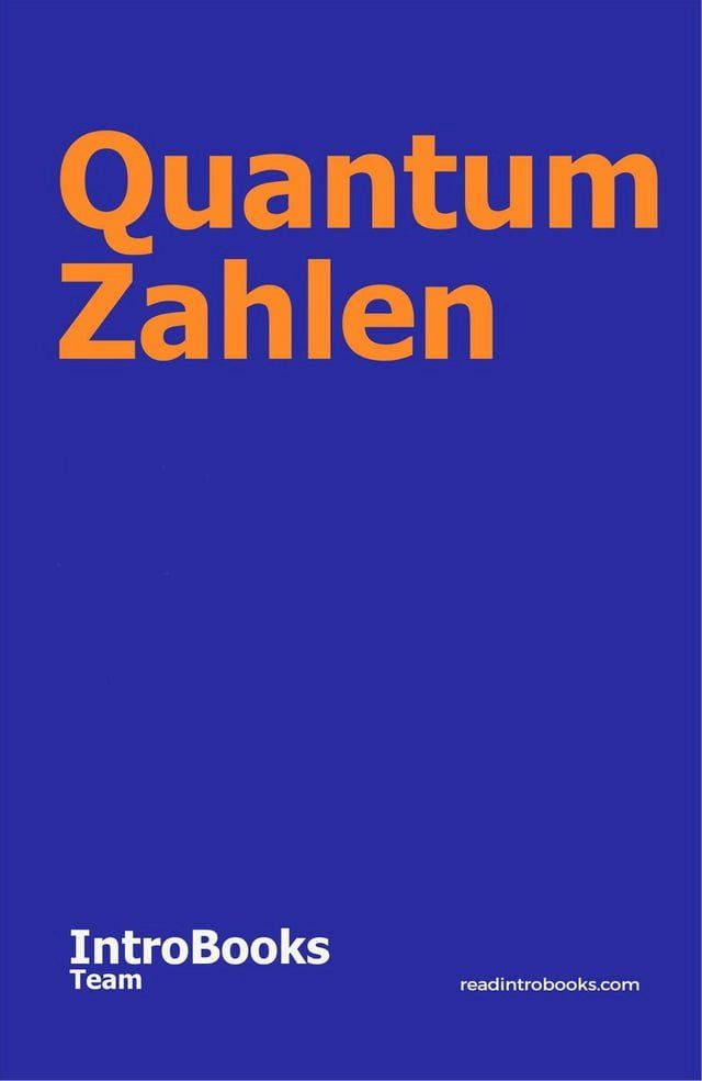  Quantum Zahlen(Kobo/電子書)