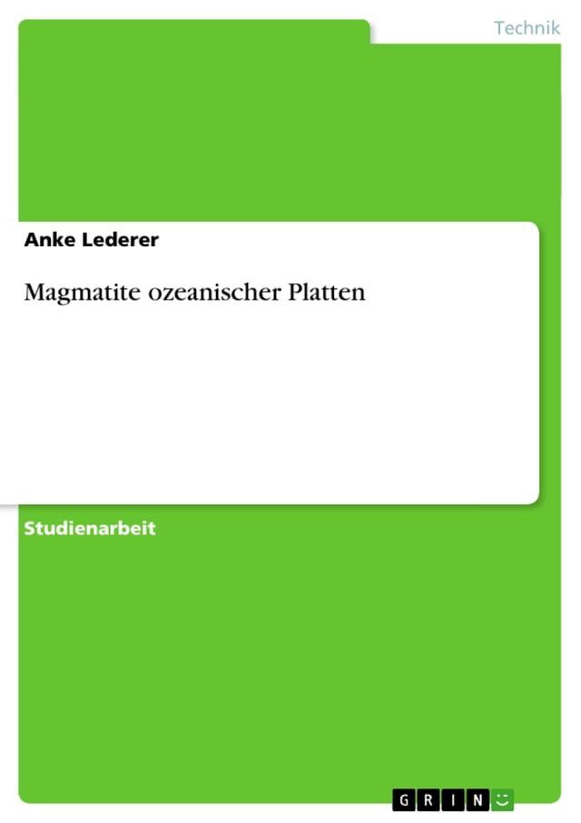  Magmatite ozeanischer Platten(Kobo/電子書)