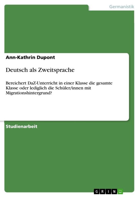 Deutsch als Zweitsprache(Kobo/電子書)