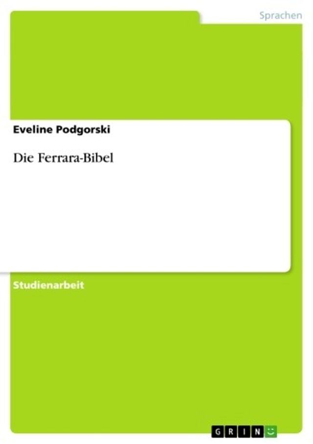  Die Ferrara-Bibel(Kobo/電子書)