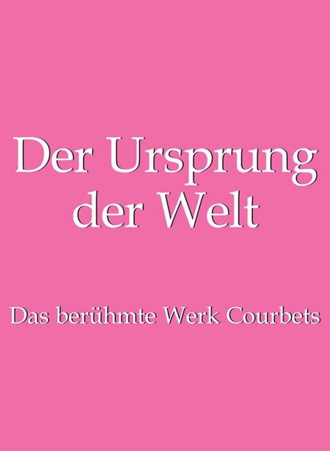 Der Ursprung der Welt(Kobo/電子書)