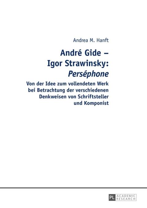 Andr&eacute; Gide – Igor Strawinsky: "Pers&eacute;phone"(Kobo/電子書)