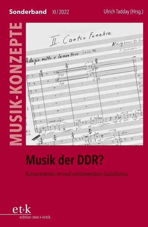 MUSIK-KONZEPTE Sonderband - Musik der DDR?(Kobo/電子書)