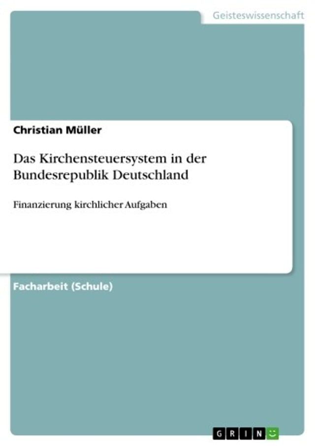  Das Kirchensteuersystem in der Bundesrepublik Deutschland(Kobo/電子書)