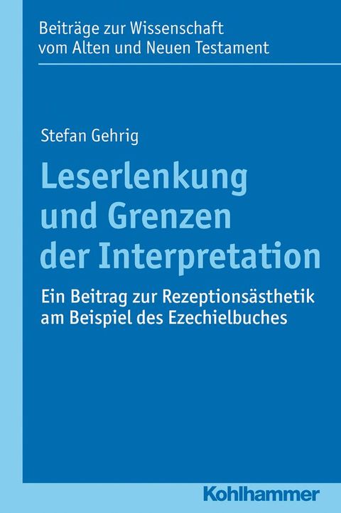 Leserlenkung und Grenzen der Interpretation(Kobo/電子書)