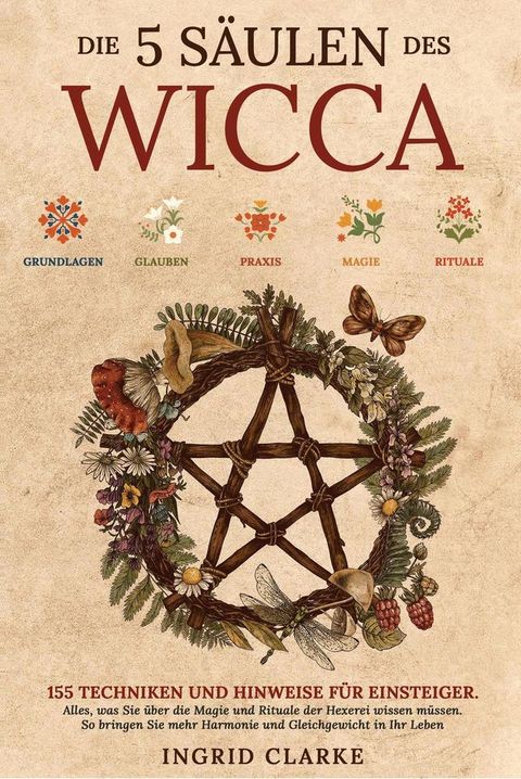 Die 5 Säulen des Wicca: 155 Techniken und Hinweise für Einsteiger. Alles, was Sie über die Magie und Rituale der Hexerei wissen müssen. So bringen Sie mehr Harmonie und Gleichgewicht in Ihr Leben(Kobo/電子書)