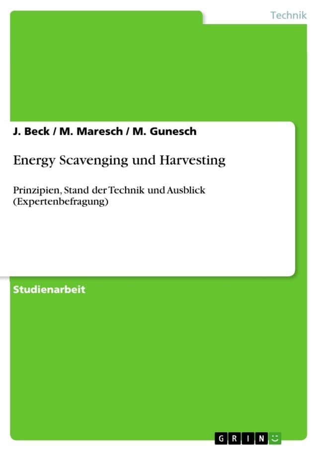  Energy Scavenging und Harvesting(Kobo/電子書)