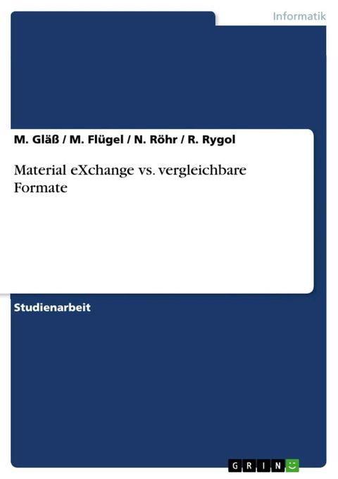 Material eXchange vs. vergleichbare Formate(Kobo/電子書)