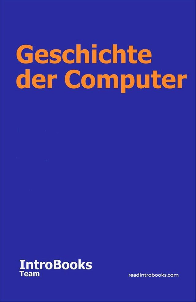  Geschichte der Computer(Kobo/電子書)