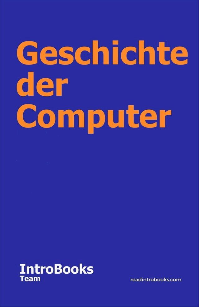  Geschichte der Computer(Kobo/電子書)