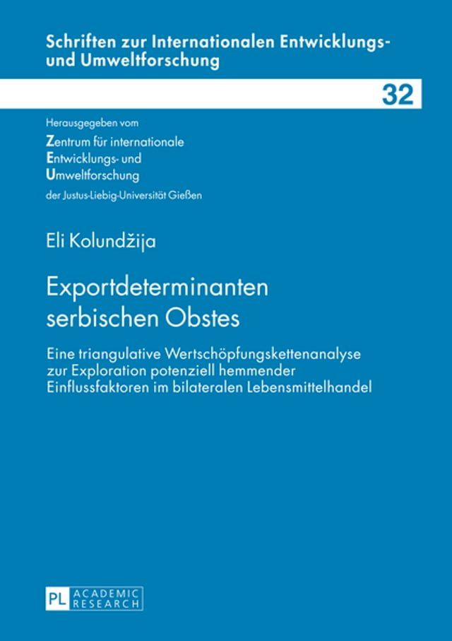  Exportdeterminanten serbischen Obstes(Kobo/電子書)