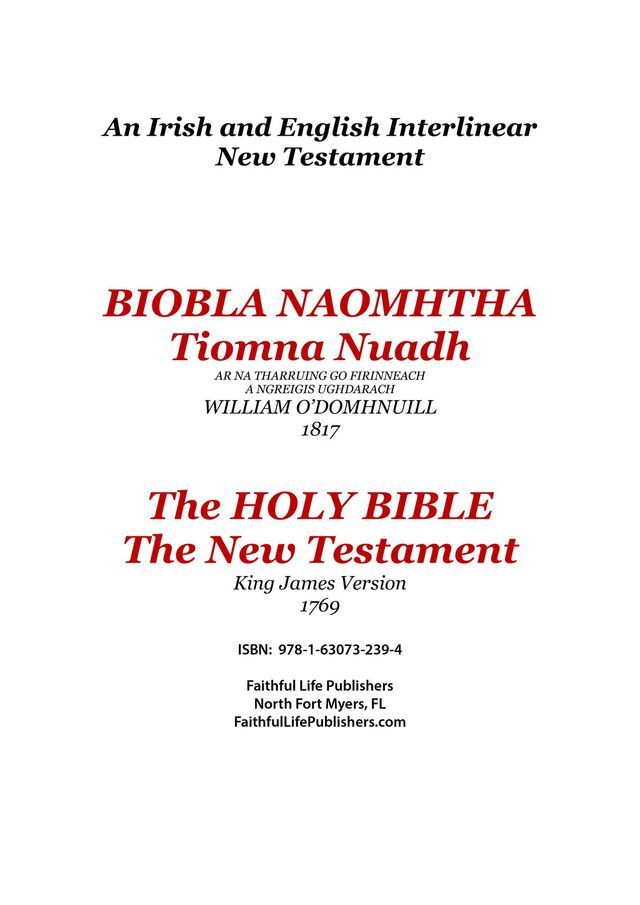  Tiomna Nuadh, The New Testament(Kobo/電子書)