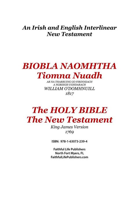 Tiomna Nuadh, The New Testament(Kobo/電子書)