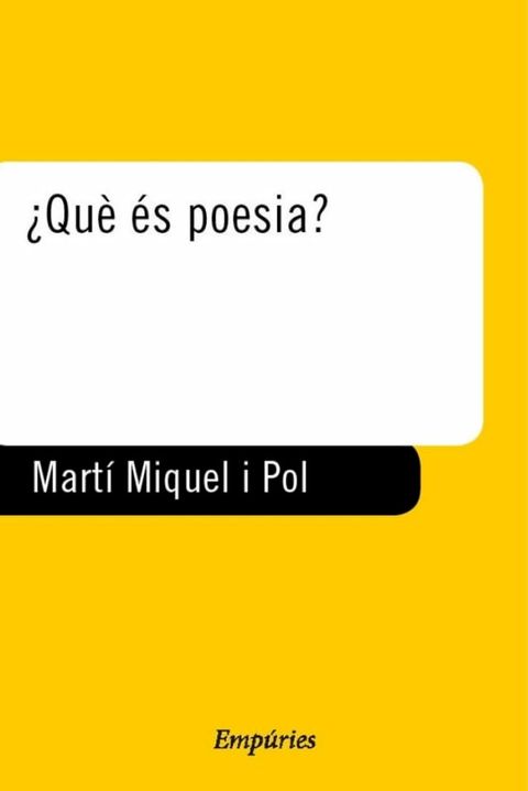 &iquest;Qu&egrave; &eacute;s poesia?(Kobo/電子書)