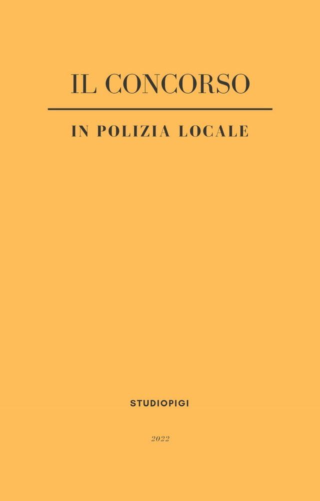  Il concorso in POLIZIA LOCALE(Kobo/電子書)