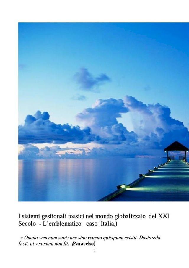  I sistemi gestionali tossici nel mondo globalizzato del XXI Secolo - L’emblematico caso Italia(Kobo/電子書)