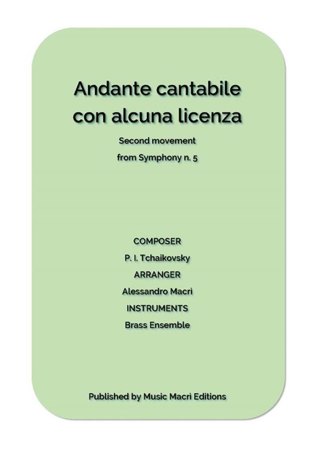  Andante cantabile con alcuna licenza - Second movement from Symphony n. 5(Kobo/電子書)