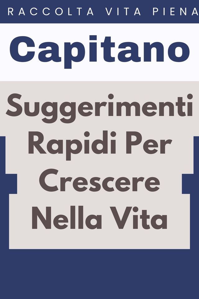  Suggerimenti Rapidi Per Crescere Nella Vita(Kobo/電子書)