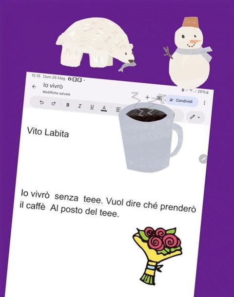 Io vivrò senza teee . vuol dire che prenderò caffè al posto del teee(Kobo/電子書)