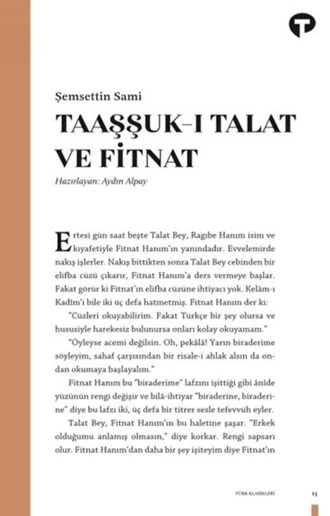 Taaşşuk-ı Talat ve Fitnat(Kobo/電子書)