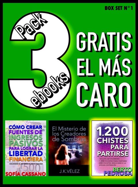 Pack 3 ebooks, Gratis el más caro(Kobo/電子書)