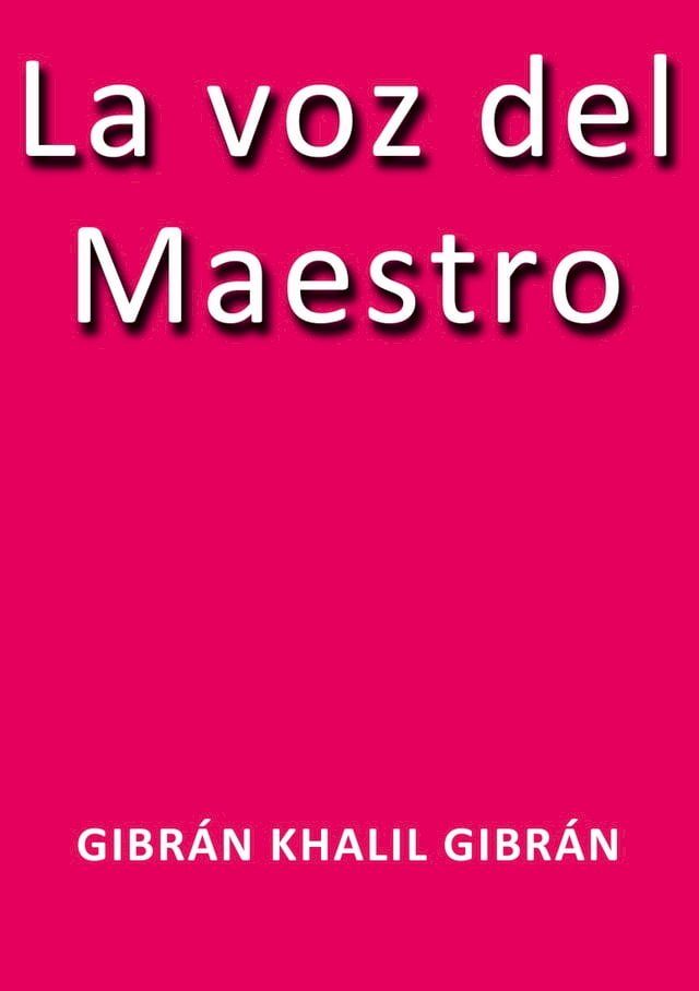  La voz del maestro(Kobo/電子書)